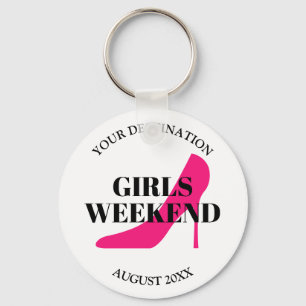 Porte-clés Girls Weekend trip travel destination stiletto
