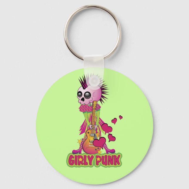 Porte-clés Girly Punk Rocker (Recto)