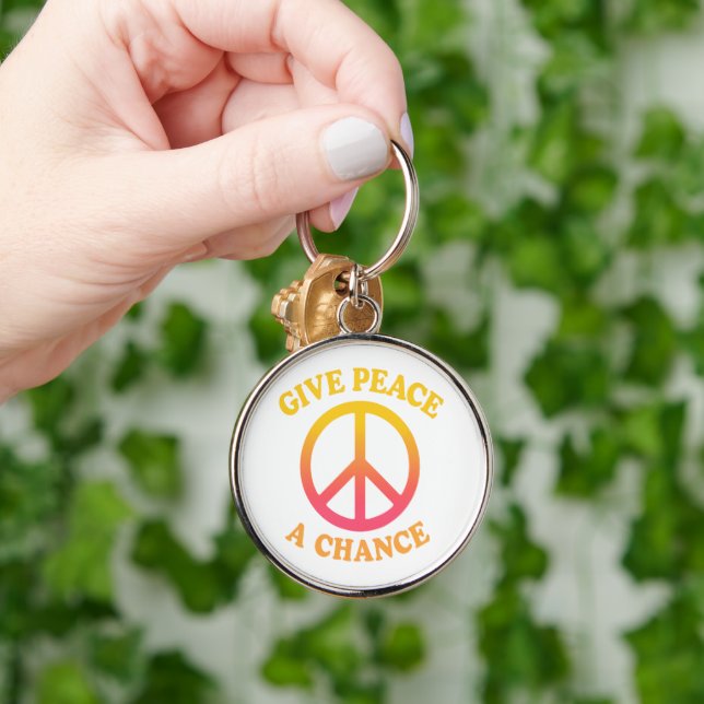 Porte-clés 'Give Peace a Chance' Keychain (Main)