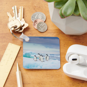 Porte-clés Glace et neige Adelie Penguins Antarctique