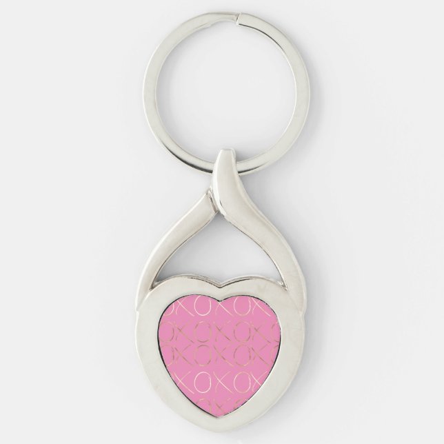 Porte-clés Glam XOXO Chic Gold Rose Girl (Devant)