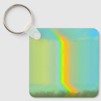 Porte-clés Glitch esthétique Rainbow Dream Porte - clé