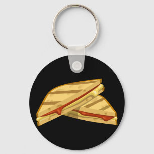 Porte-clés Glitch Food fromage grillé cher