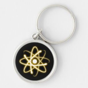 Porte-clés Glowing Yellow Atom   Geek