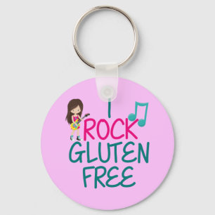 Porte-clés Gluten Free Rock Star Girl