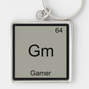Porte-clés Gm - Gamer Funny Chimie Élément Symbole T-shirt