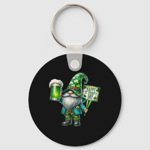 Porte-clés Gnome Buvant la Saint-Patrick Saint-Patrick jour h