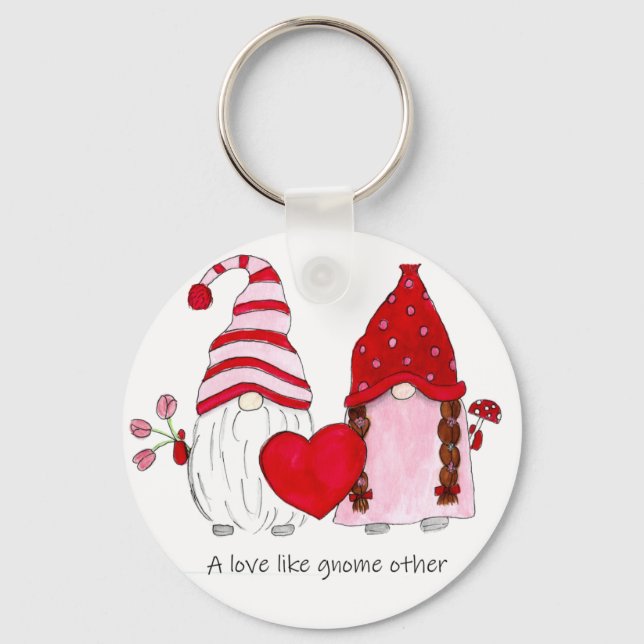 Porte-clés Gnome Couple A love like gnome other (Recto)
