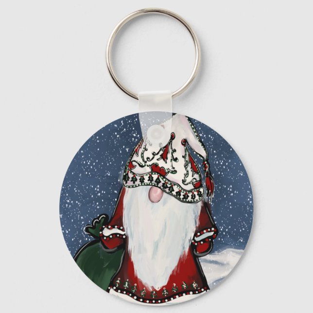 PORTE-CLÉS GNOME DE NOËL (Recto)