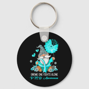 Porte-clés Gnome One combat seul Turquoise Ribbon Warrier Pts