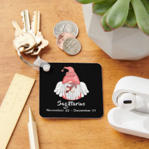 Porte-clés Gnome Sagittarius Astrologie Signal Angel Porte - 
