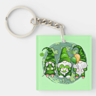 Porte-clés Gnomes de la Saint-Patrick Gnomes Trèfle-54989