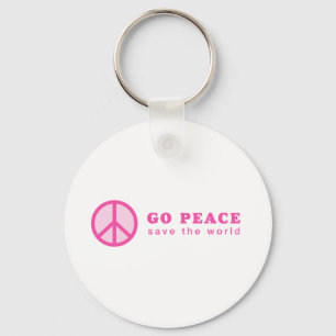 Porte-clés Go Peace (Rose)