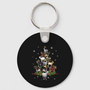 Porte-clés Goat Christmas Tree Snow Goat Xmas