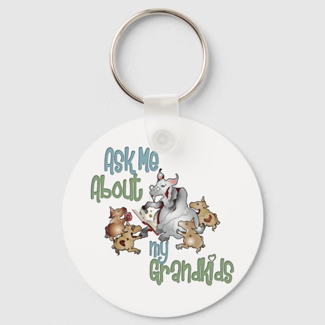 Porte-clés Goat Grand-Enfants - Grand-mère (Recto)