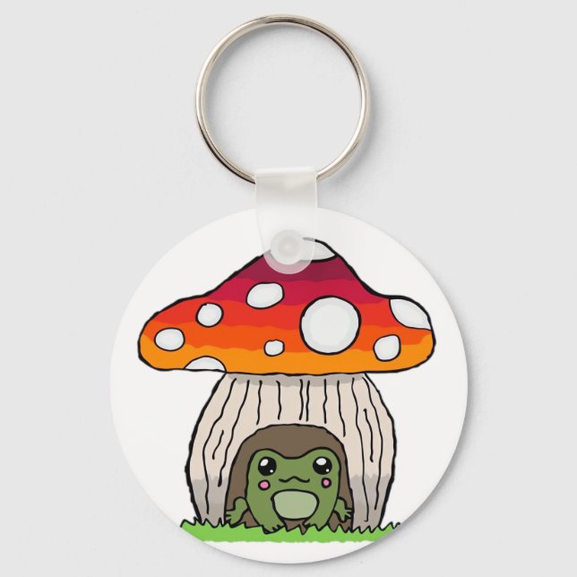Porte-clés Goblincore Frog Classic Retro Appeal (Recto)