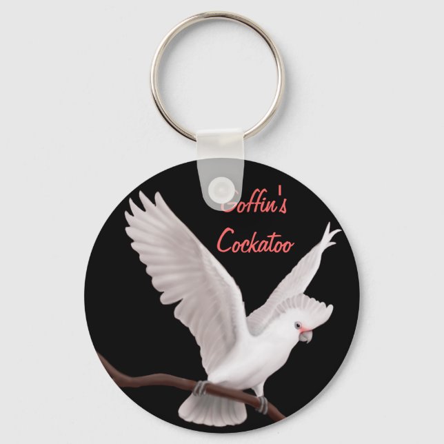 Porte-clés Goffin's Cockatoo Porte - clé personnalisable (Recto)