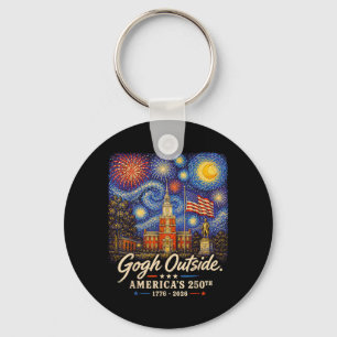 Porte-clés Gogh extérieur 250e anniversaire 1776 2026 Peindre