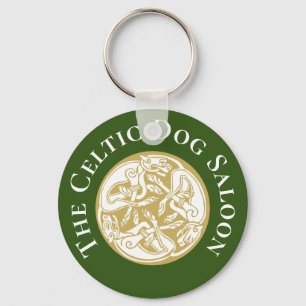 Porte-clés Gold Celtic Chien Trio Personnalisé
