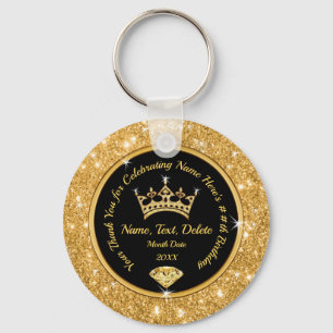 Porte-clés Gold Crown Party favorise les Ados aux adultes