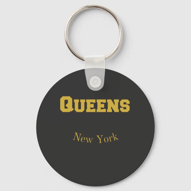 Porte-clés Gold de Queens New York (Recto)