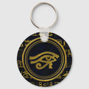 Porte-clés Gold Egyptian Eye of Horus - Wadjet