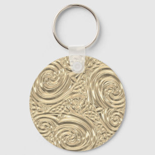 Porte-clés Gold elegant victorian art nouveau