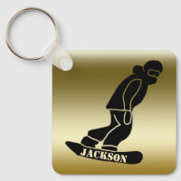 Gold Freeride Snowboard Snowboard Stencil