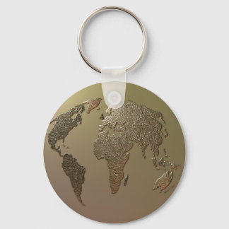 Porte-clés Gold Globe