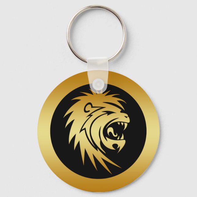 PORTE-CLÉS GOLD LION HEAD (Recto)