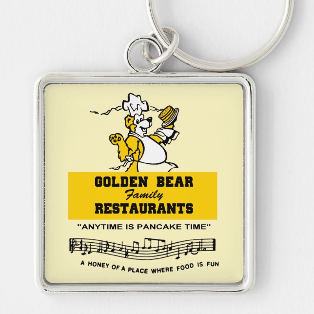 Porte-clés Golden Bear Restaurants de l'Illinois (Devant)