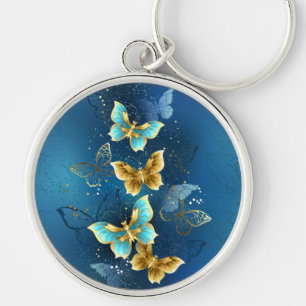 Porte-clés Golden butterflies
