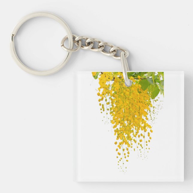 Porte-clés Golden Elegance Sunlit Cascade Hanging Gold Bloomi (Devant)
