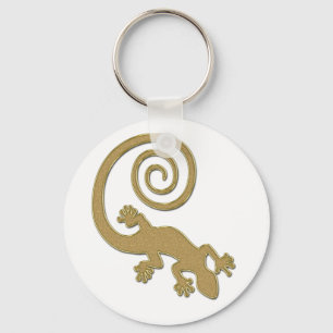 Porte-clés Golden Gecko   faites votre propre arrière - plan