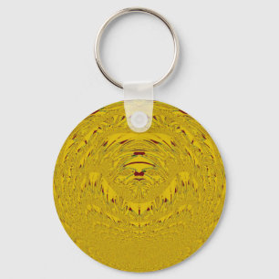 Porte-clés Golden Lion Head Art