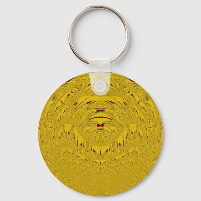 Porte-clés Golden Lion Head Art (Recto)