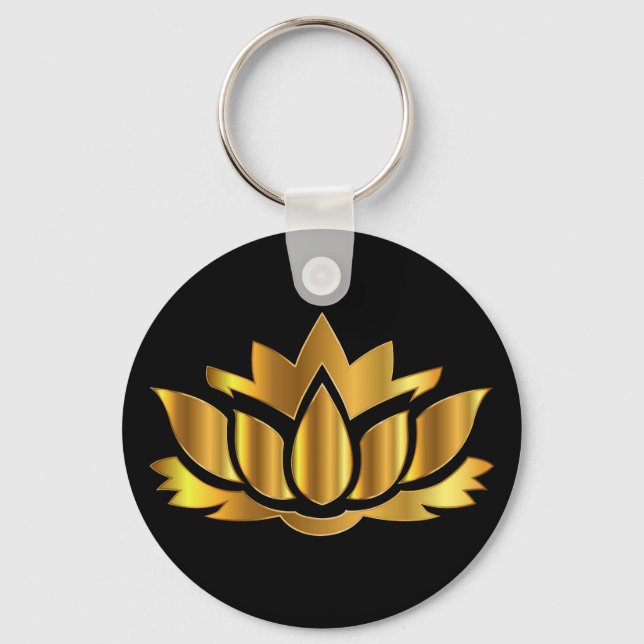Porte-clés Golden Lotus Flower Porte - clé (Recto)