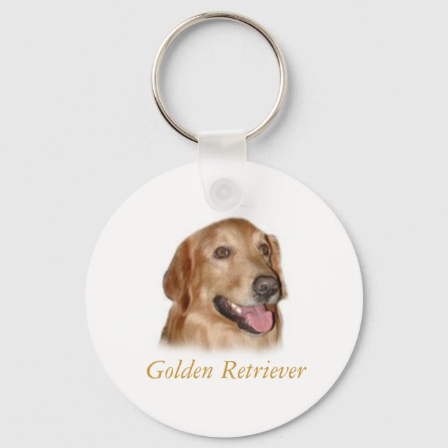 Porte-clés Golden Retriever (Recto)