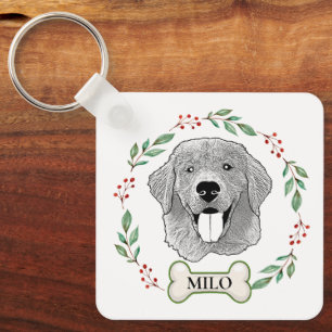 Porte-clés Golden Retriever Chien Personnalisé