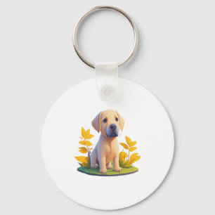 Porte-clés Golden Retriever Doggo Cute Chibi numérique