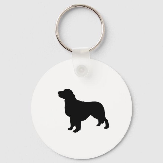 Porte-clés Golden Retriever Silhouette Love Dogs (Recto)