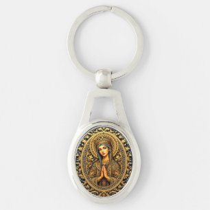 Porte-clés Golden Revergence Vierge Marie