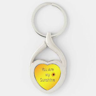 Porte-clés Golden Vous Êtes Mon Soleil, Clavier Métal