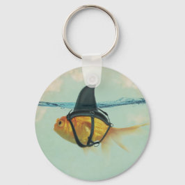 Porte-clés Goldfish with a Shark Fin