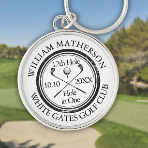 Porte-clés Golf Hole in One Classique Personnalisé