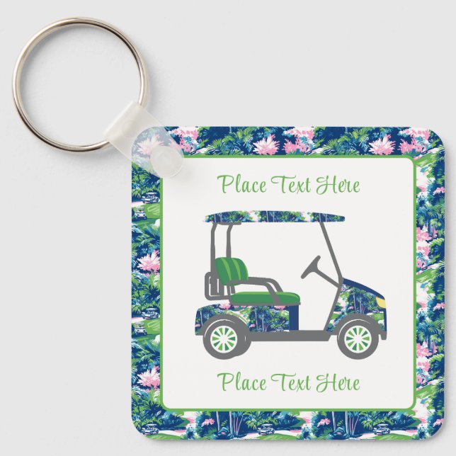 Porte-clés Golf Print Golf Cart (Recto)
