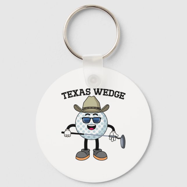 Porte-clés Golf Putter Texas Wedge Golf Club Texas Cowboy Cou (Recto)