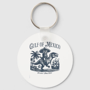 Porte-clés Golfe Du Mexique Depuis 1550 Cat Retro Vintag