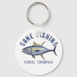 Porte-clés Gone Fishing Tuna Fish Modern Fishman Cute