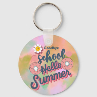 Porte-clés Goodbye School Hello Summer Donut Art